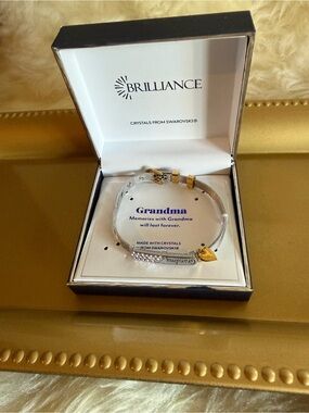 Grandma Two-Tone Bracelet with Crystals
